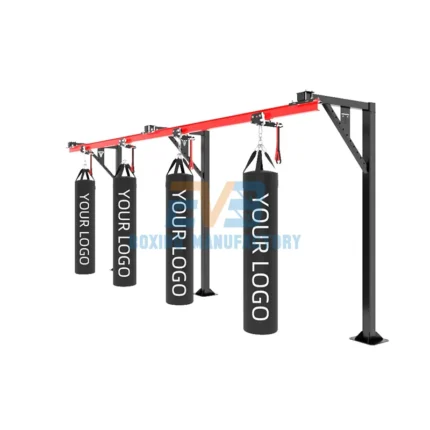Standing punching bag track system, I-Beam Track