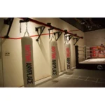 wall mounted heavy bag rail system