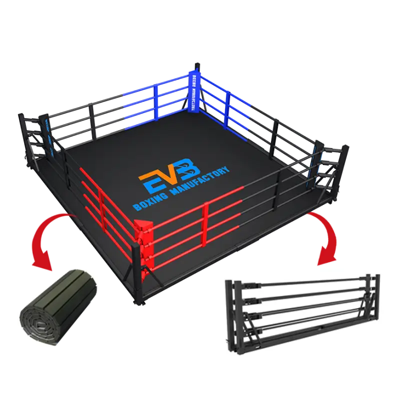Folding boxing ring