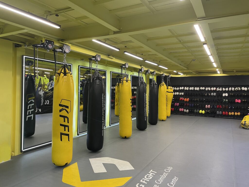 punching bag rack
