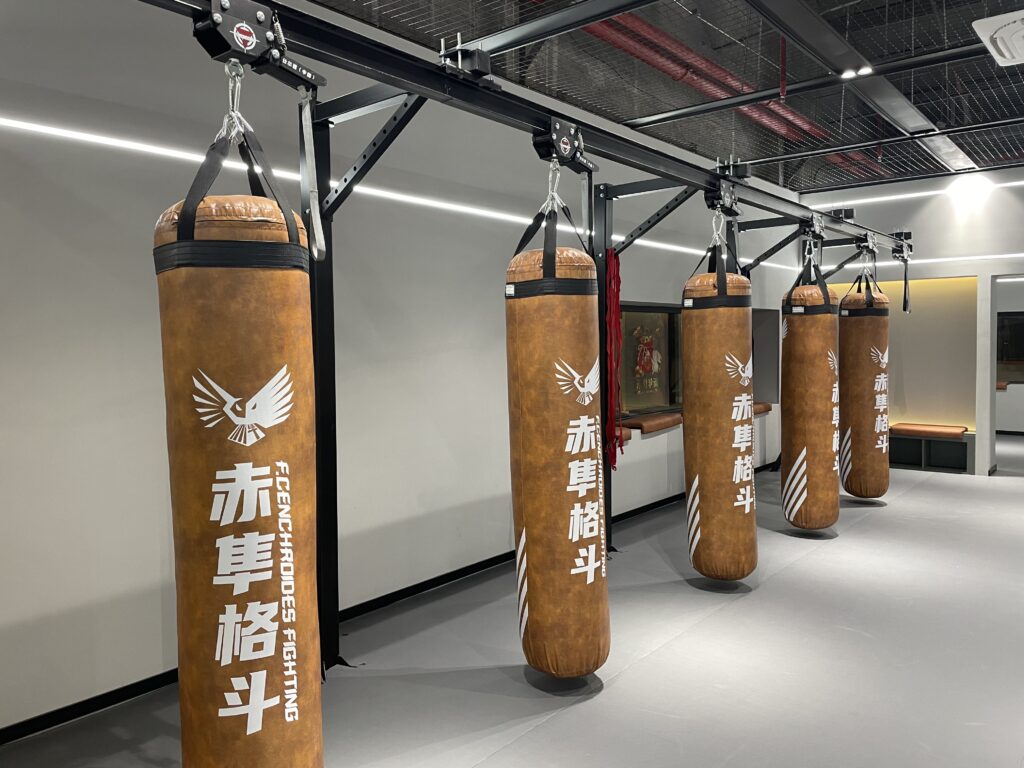 punching bag rack