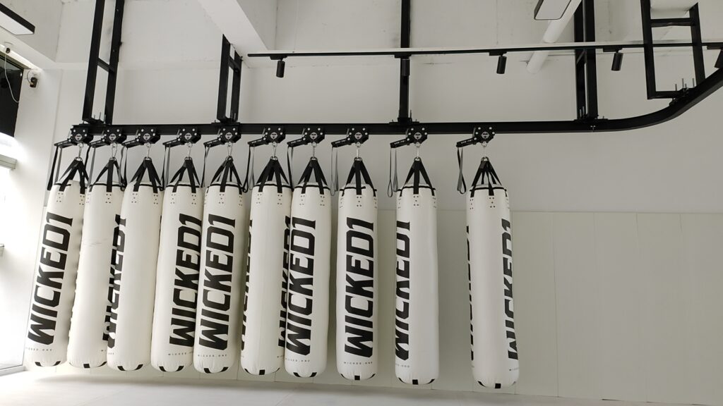 punching bag rack