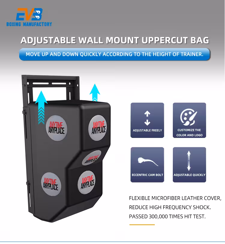 Professional Adjustable Height Boxing Target Wall Mount Punching Bag Pad 6 Wall Mount Punching Bag Pad
