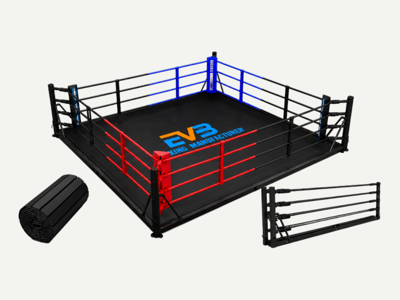 Foldable boxing ring