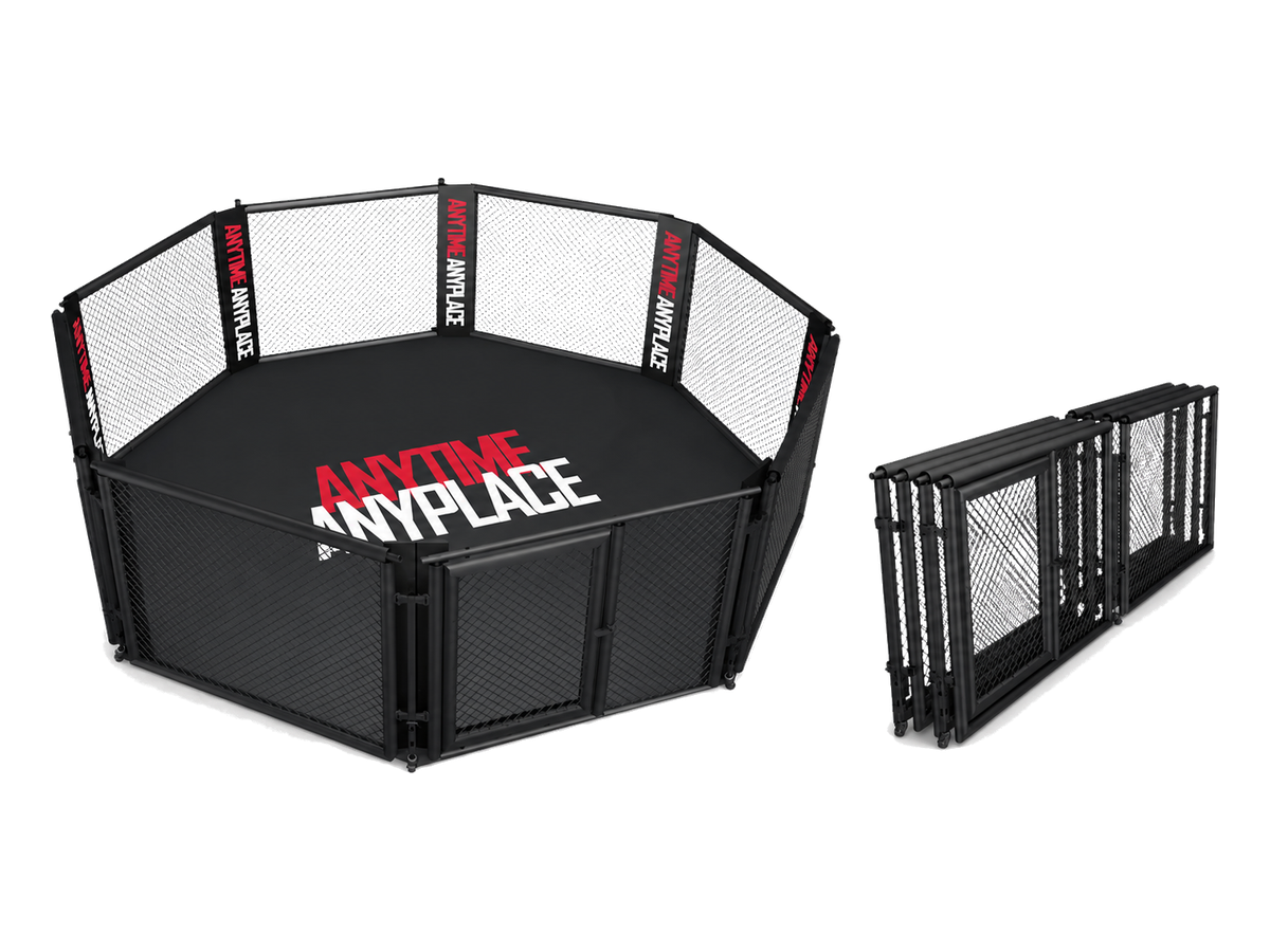 Accueil 3 ANYTIME ANYPLACE MMA cage with folded panels — product illustration