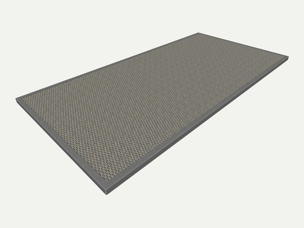 Accueil 7 Complete grey martial arts mat showing surface texture and side thickness