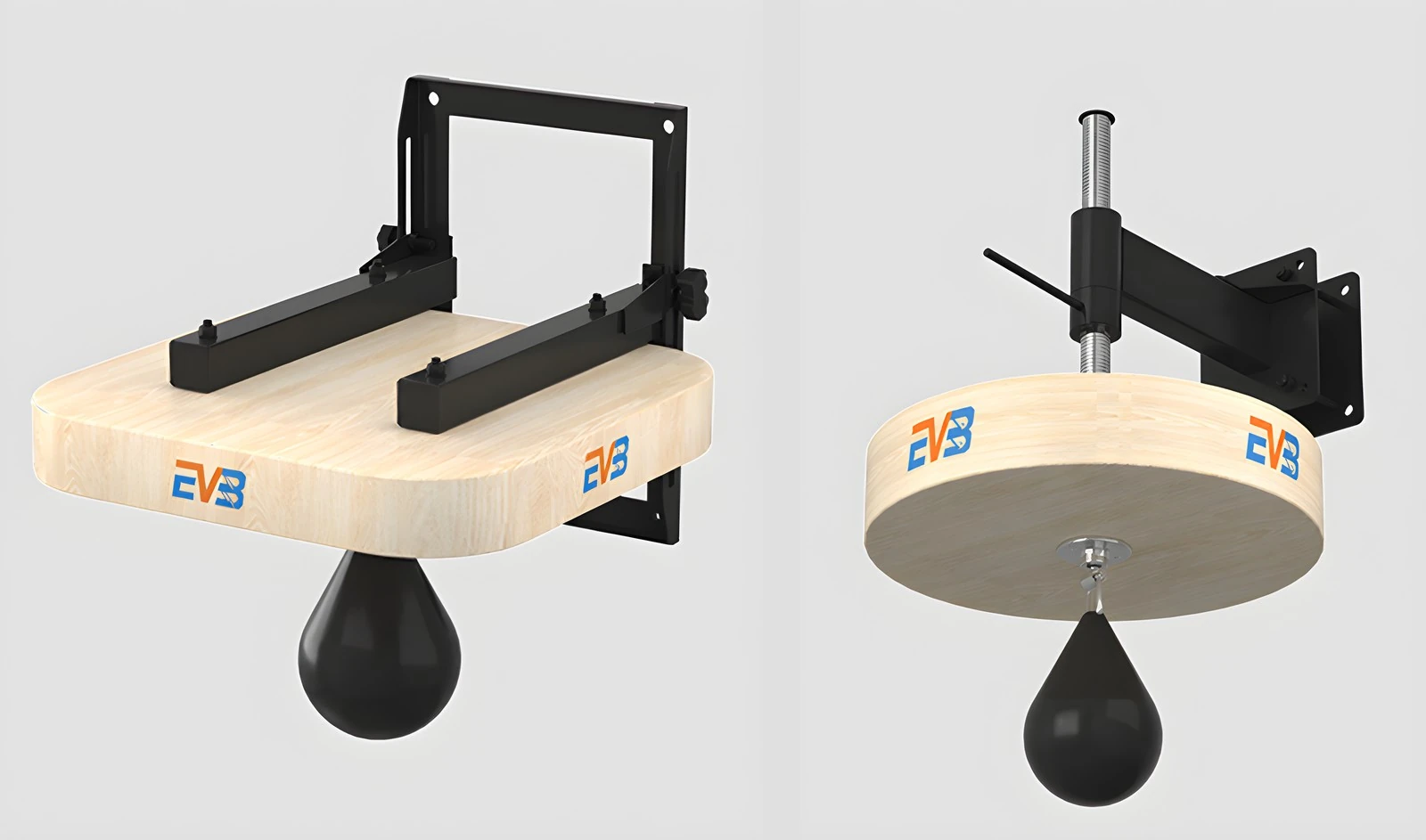 Heavy-duty speed bag platforms with multilayer bamboo boards