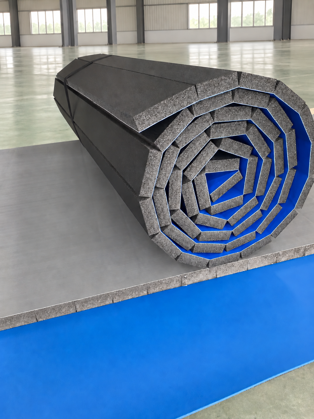 Rolled training mat