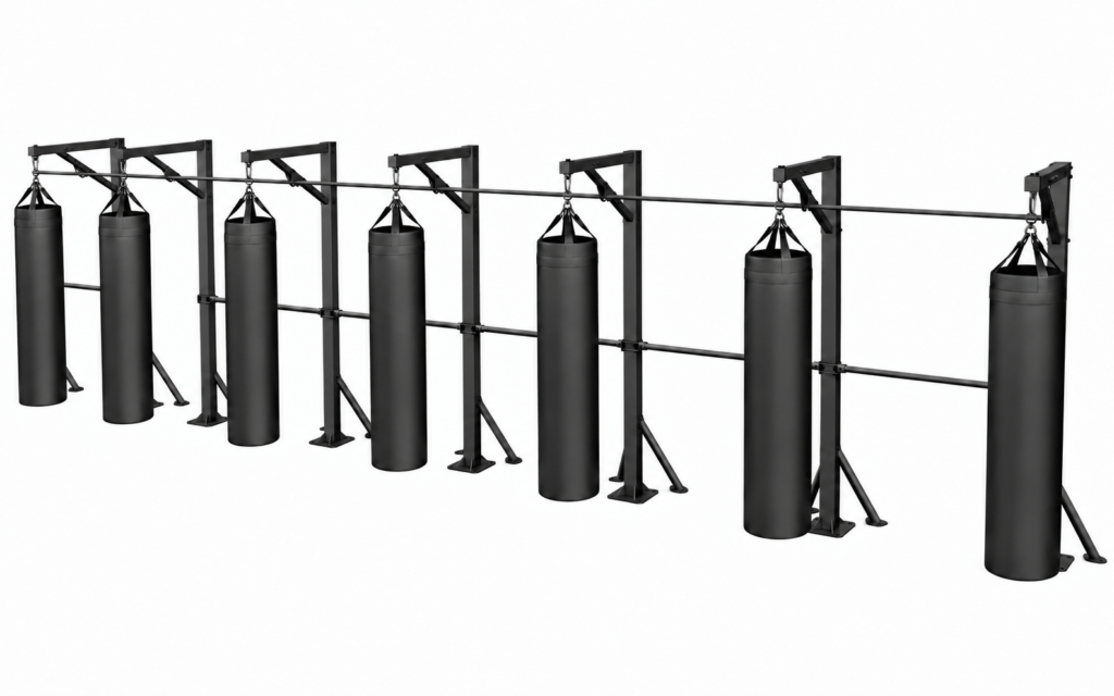 heavy bag rail long run white logo free