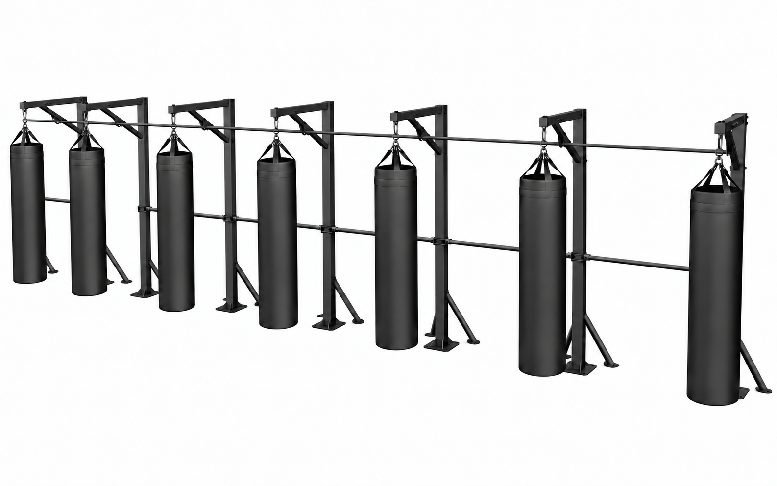Long-run heavy bag storage system