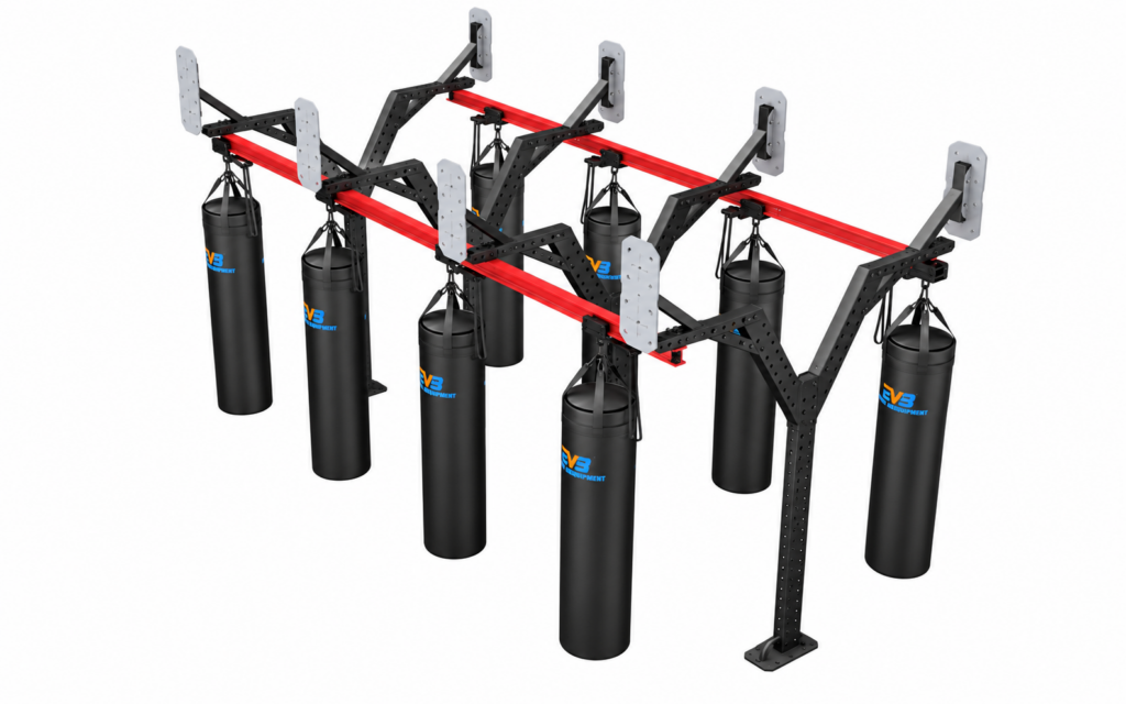 heavy bag rail wall mounted white main